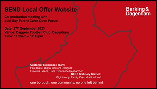 Screenshot of presentation for Just Say Parent Forum meeting